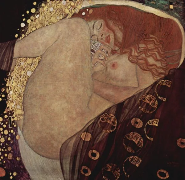 Danae by Gustav Klimt Reproductions of Famous Artists, Modern Wall Paintings, Artwork for Walls