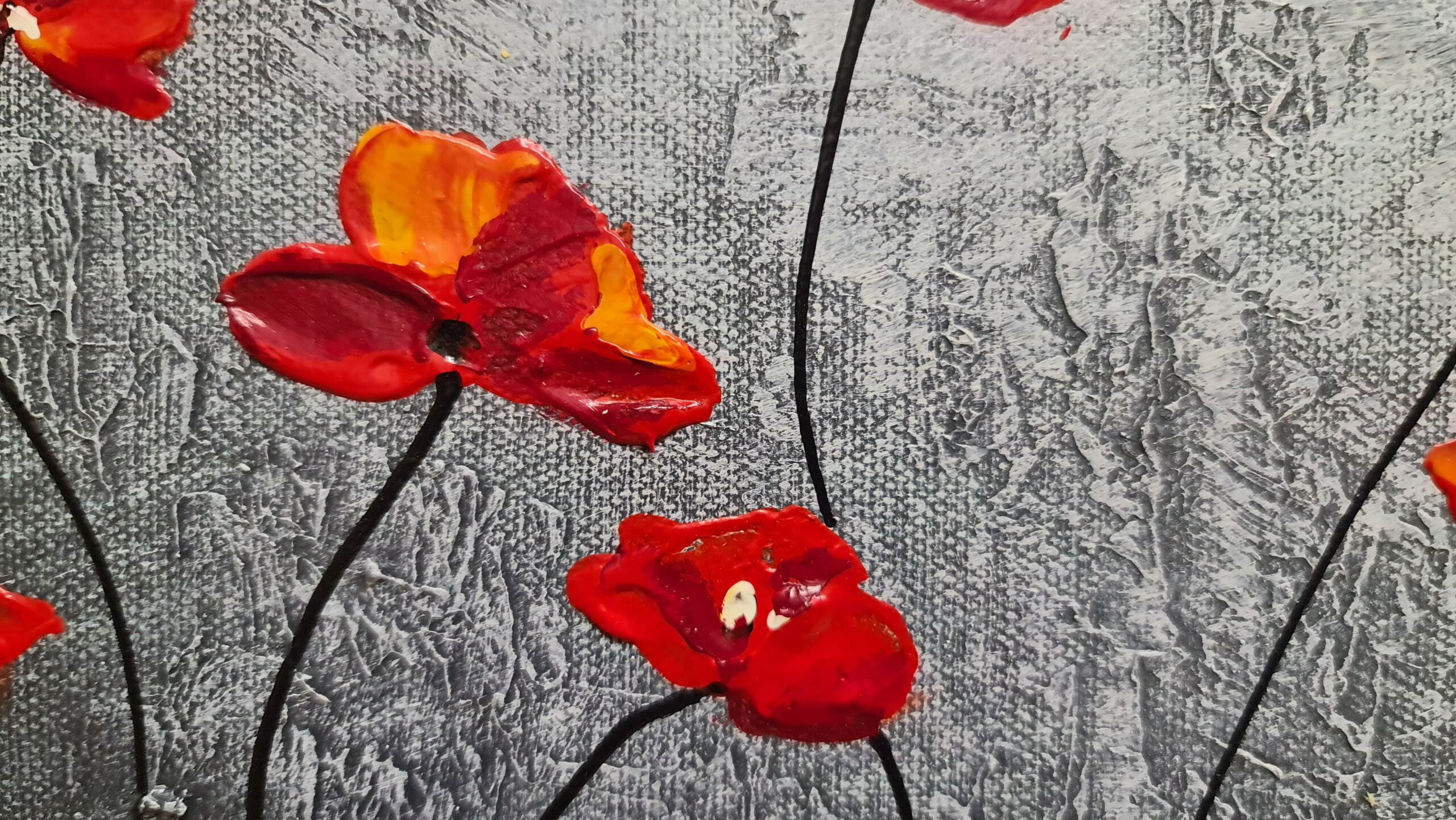 slike na platnu - rože - mak