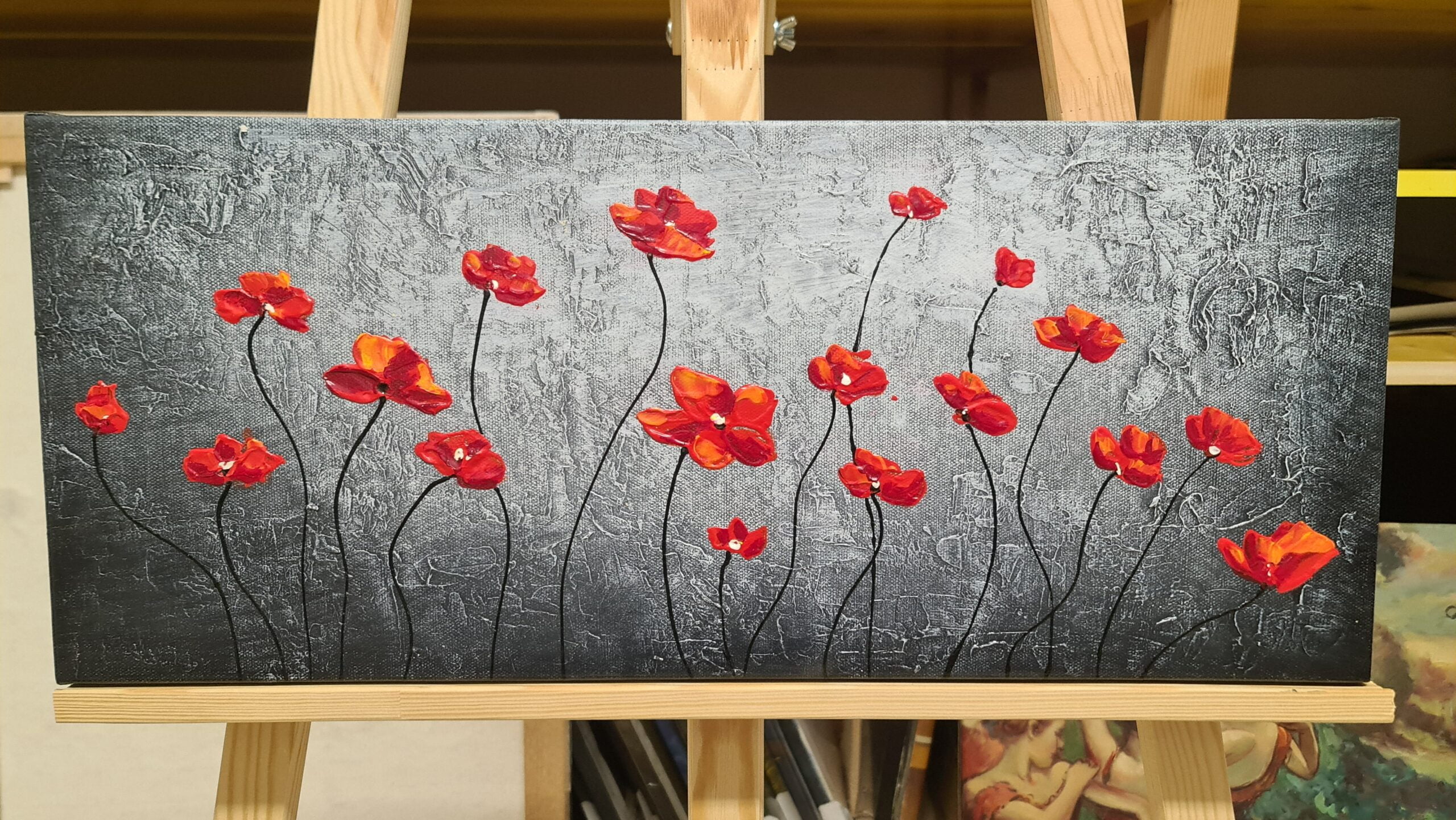 slike na platnu - rože - mak