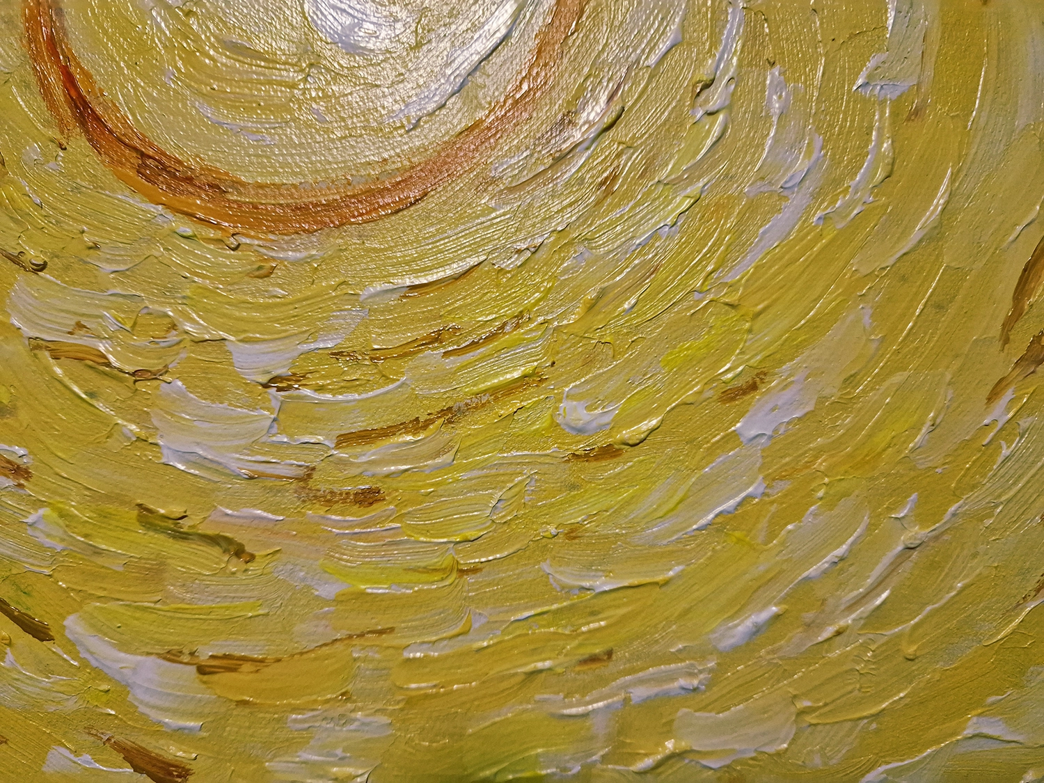 Vincent van Gogh - Olive trees with yellow sky and sun - SVETSLIK.SI - 100%  handgemalt