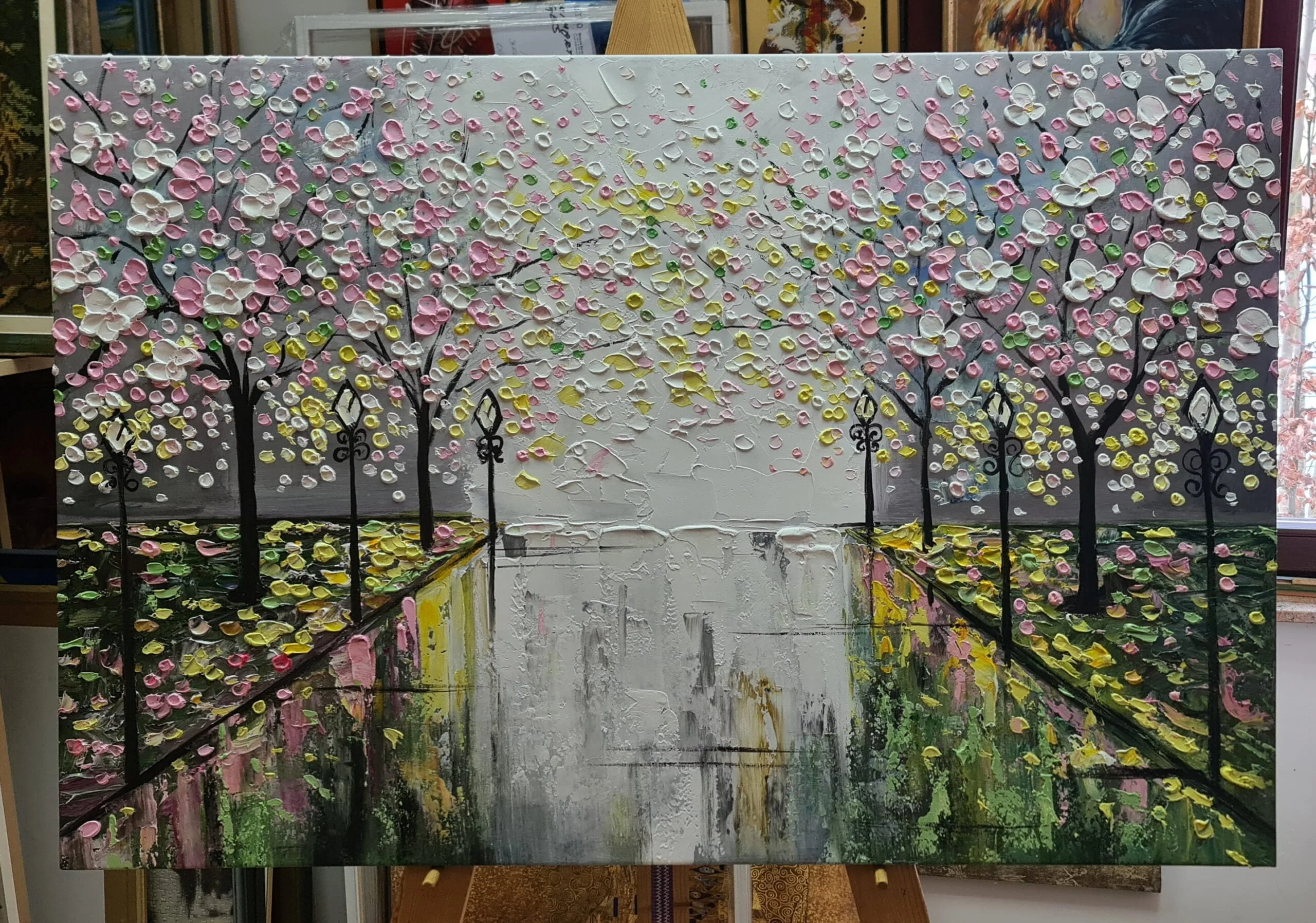 Gemälde - Wandbilder - Kirschblüten Gemälde - Wandbilder - Kirschblüten