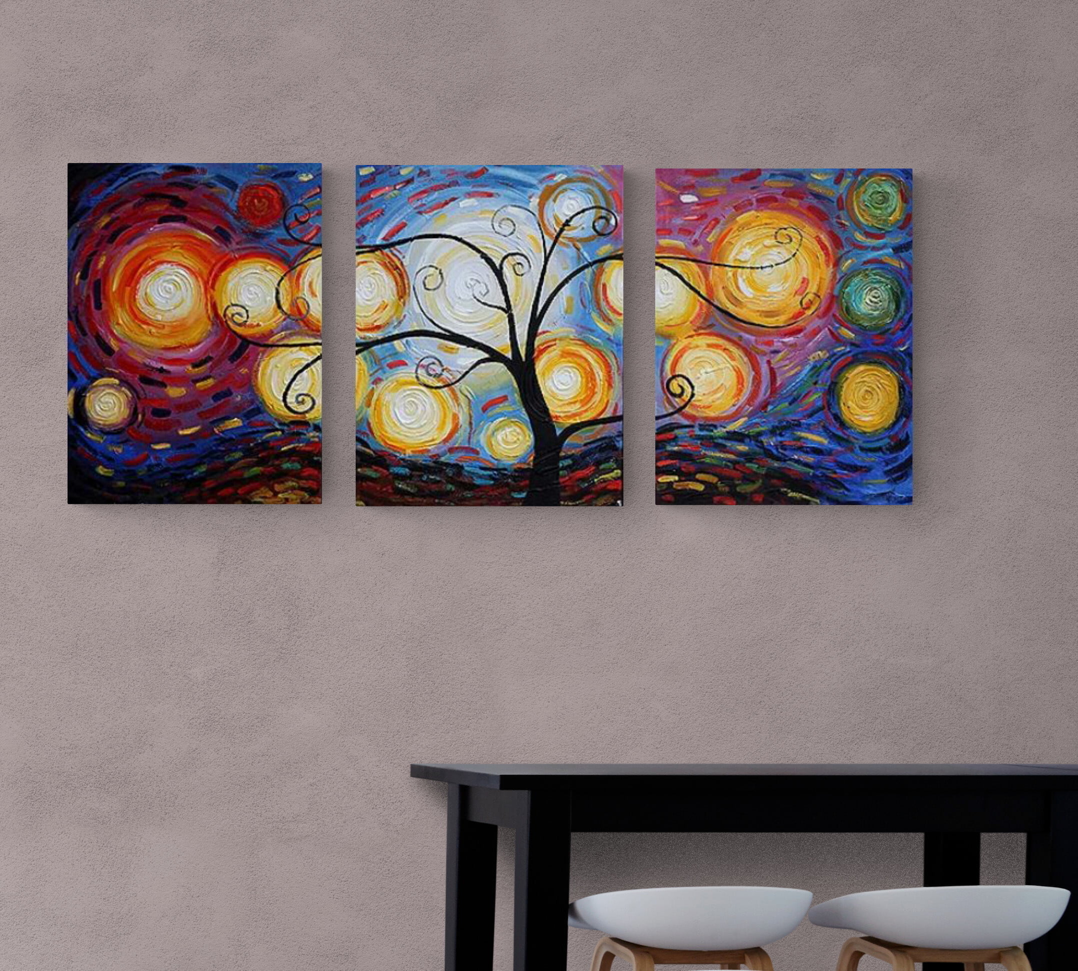 Multi-layered canvas painting Multi-layered canvas painting