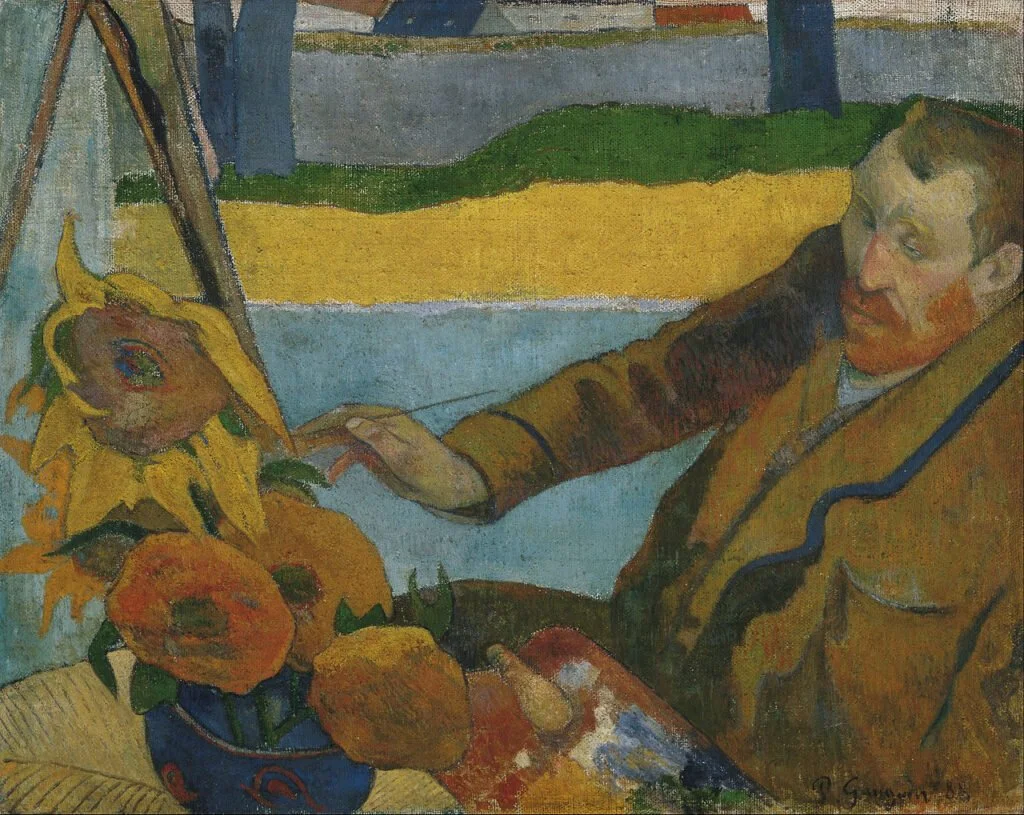 Paul_Gauguin_-_Vincent_van_Gogh_painting_sunflowers