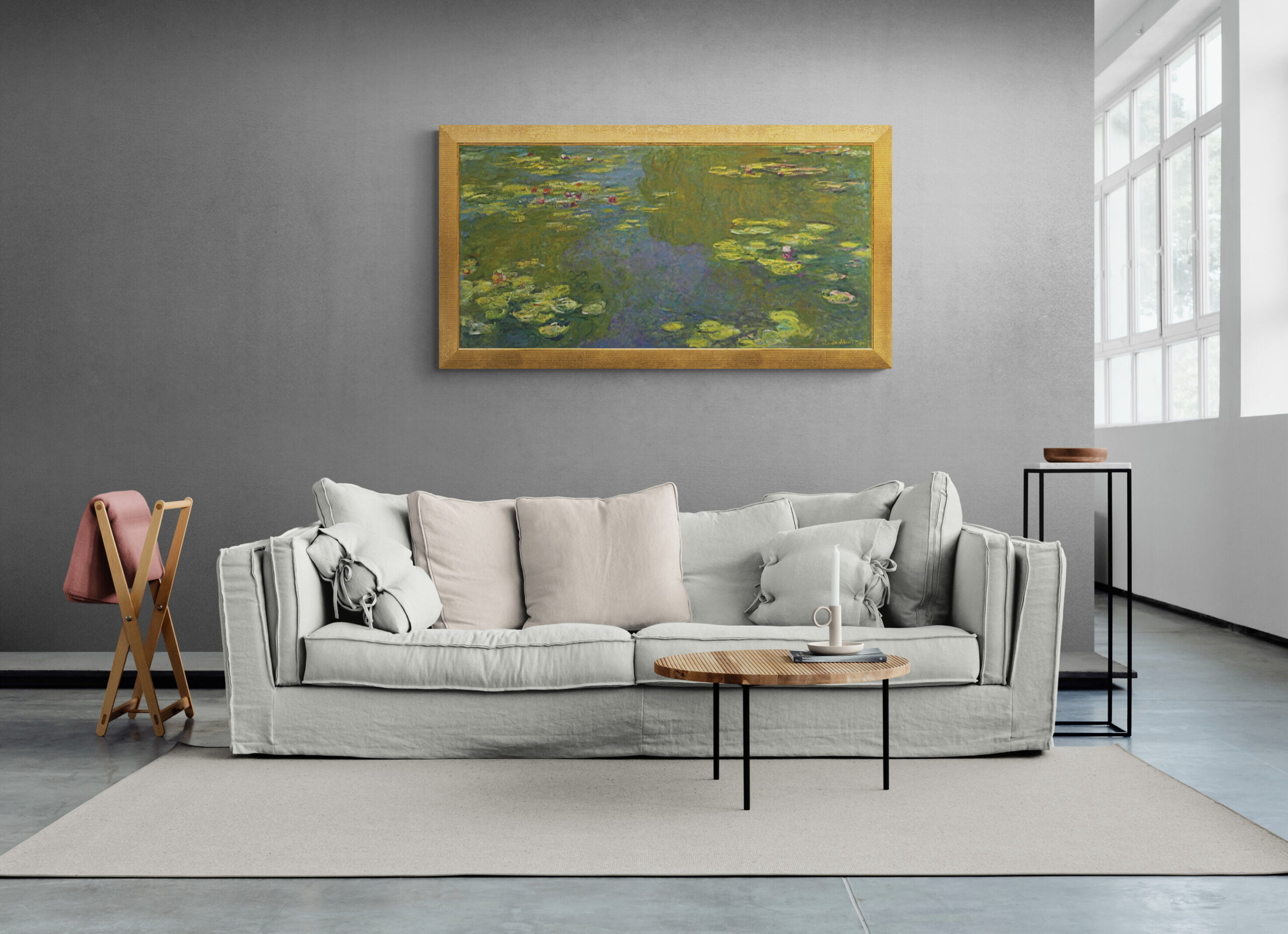 Claude Monet - The Water Lily Pond (Der Seerosenteich) - Gemälde, Leinwandbilder