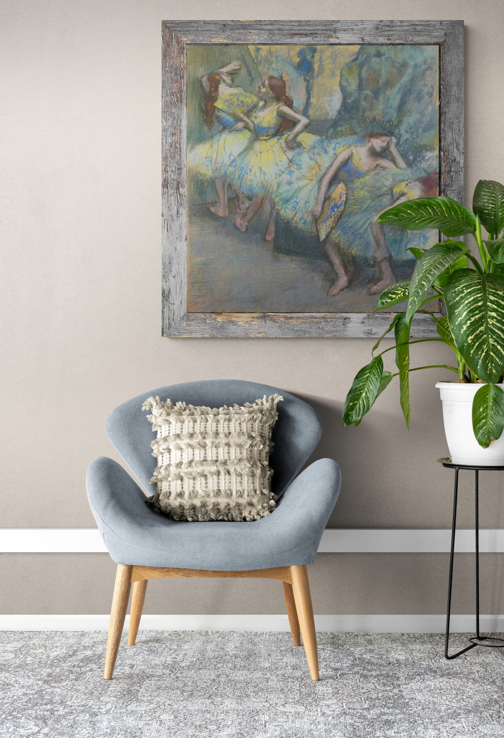 Edgar Degas – Ballet Dancers in the Wings (Balletttänzerinnen in den Kulissen), Gemälde, Leinwandbilder