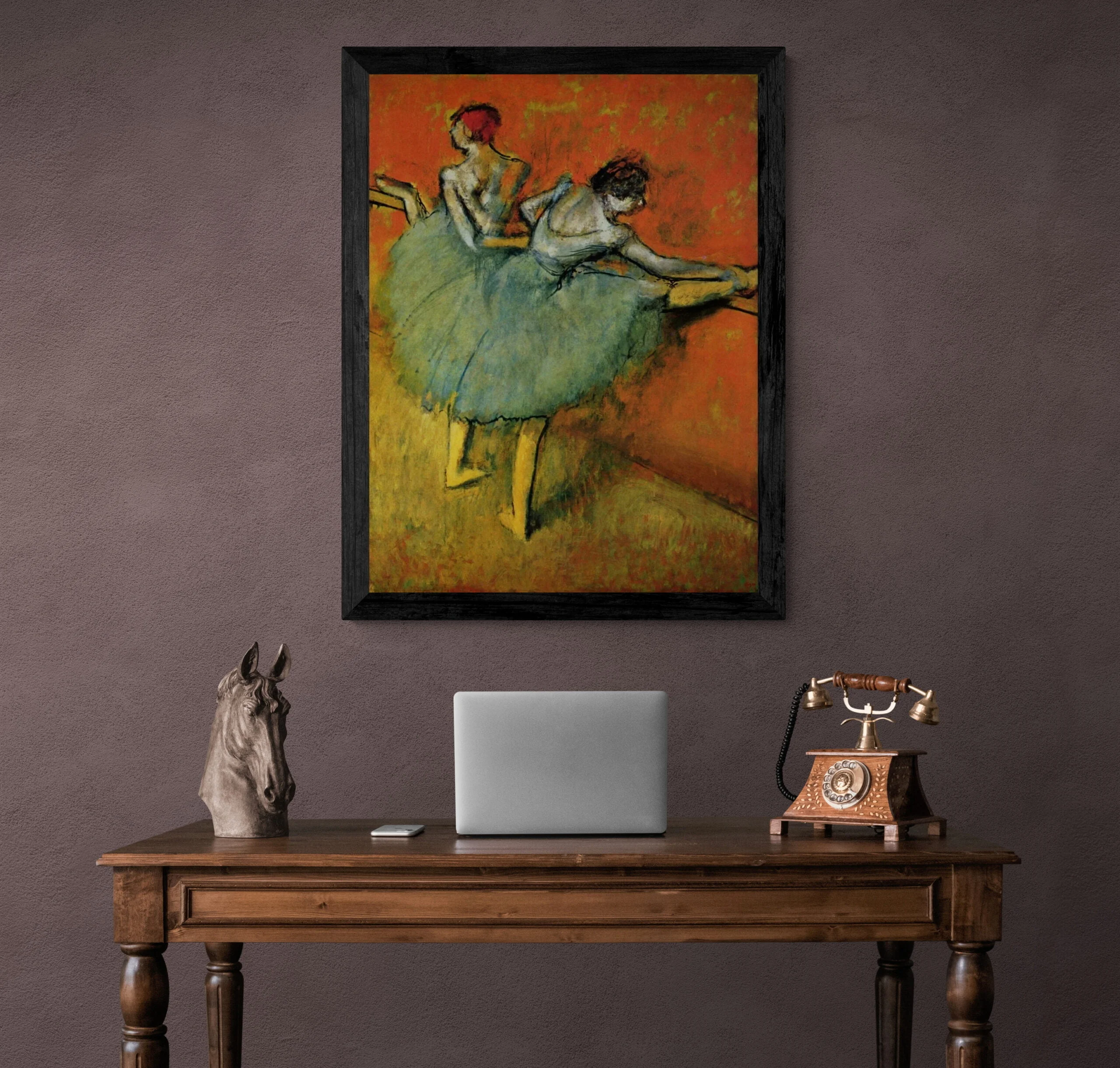 Edgar Degas – Dancers at the Barre - umetniška stenska slika na platnu Edgar Degas – Dancers at the Barre - umetniška stenska slika na platnu