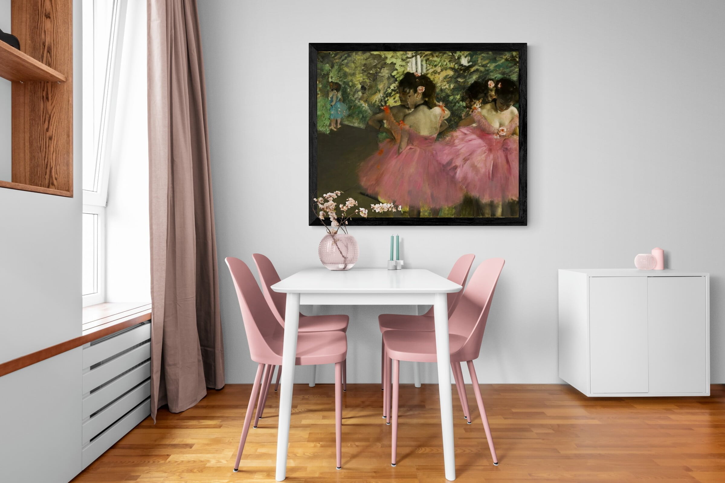 Edgar Degas – Dancers in pink (Tänzerinnen in Rosa), Gemälde, Leinwandbilder