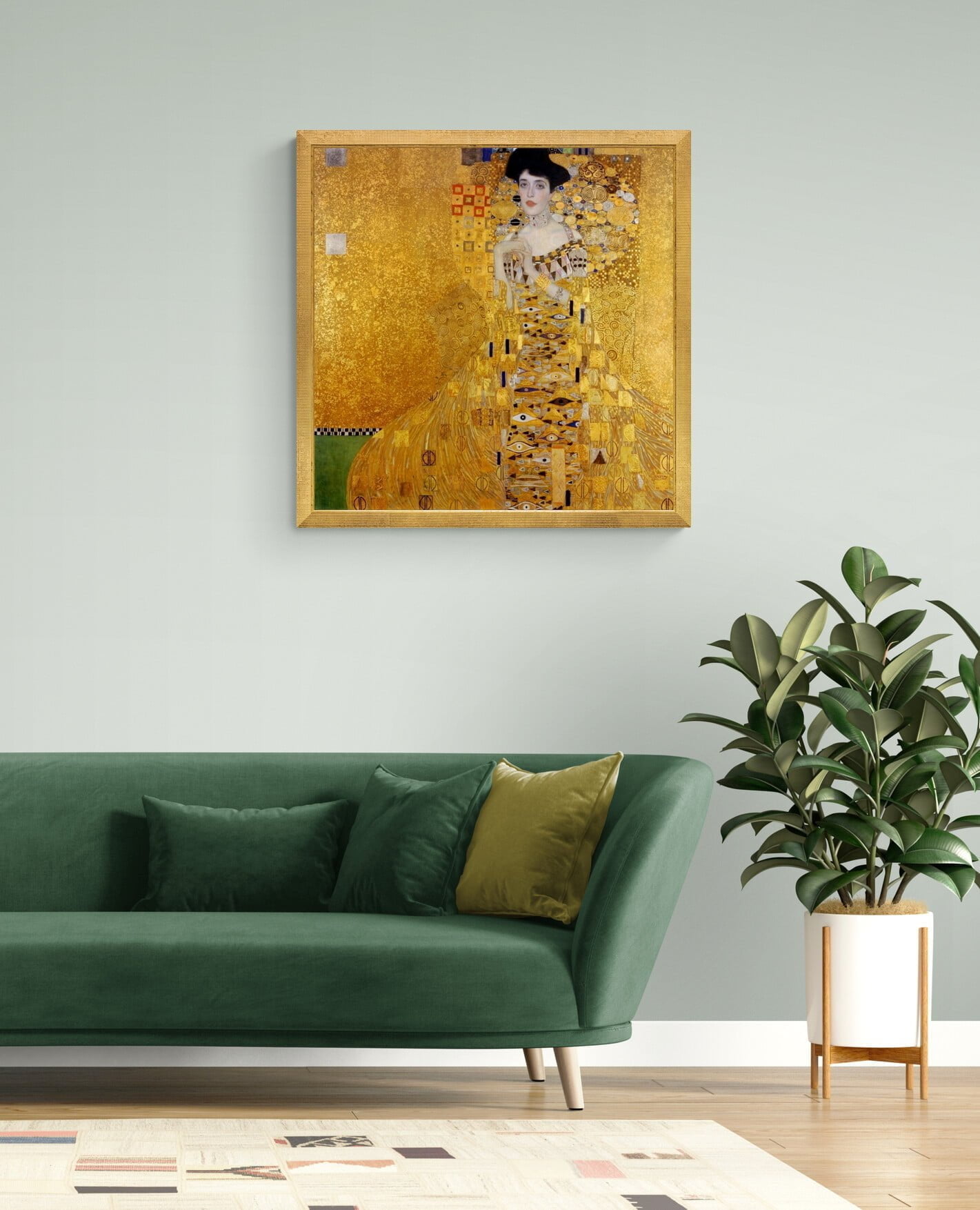 Gustav Klimt - Portrait Of Adele Bloch Bauer I - slika na platnu - ročno naslikana reprodukcije slik - umetniške stenske slike na platnu Gustav Klimt - Portrait Of Adele Bloch Bauer I - slika na platnu - ročno naslikana reprodukcije slik - umetniške stenske slike na platnu