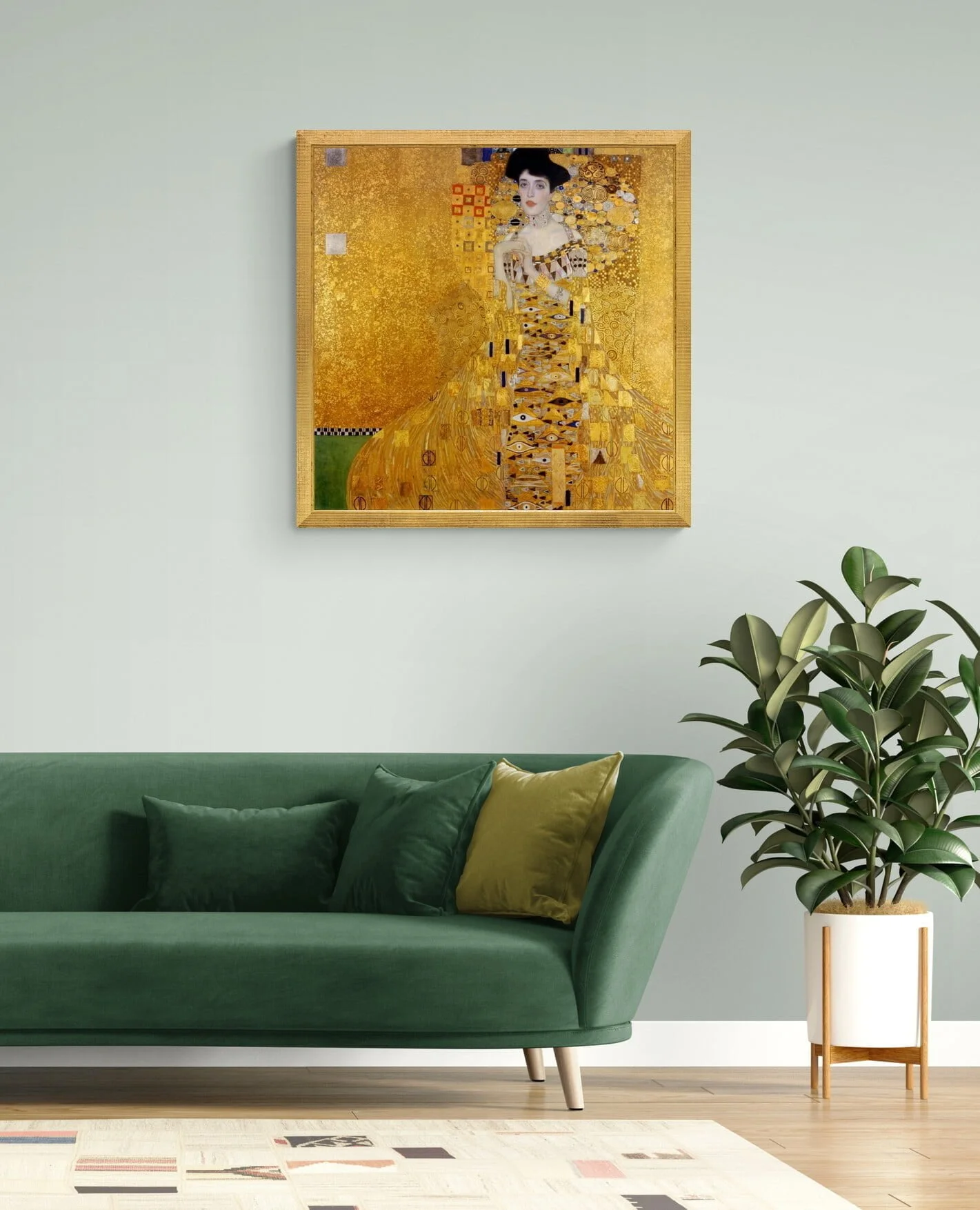 Gustav Klimt - Portrait Of Adele Bloch Bauer I - slika na platnu - ročno naslikana reprodukcije slik - umetniške stenske slike na platnu Gustav Klimt - Portrait Of Adele Bloch Bauer I - slika na platnu - ročno naslikana reprodukcije slik - umetniške stenske slike na platnu