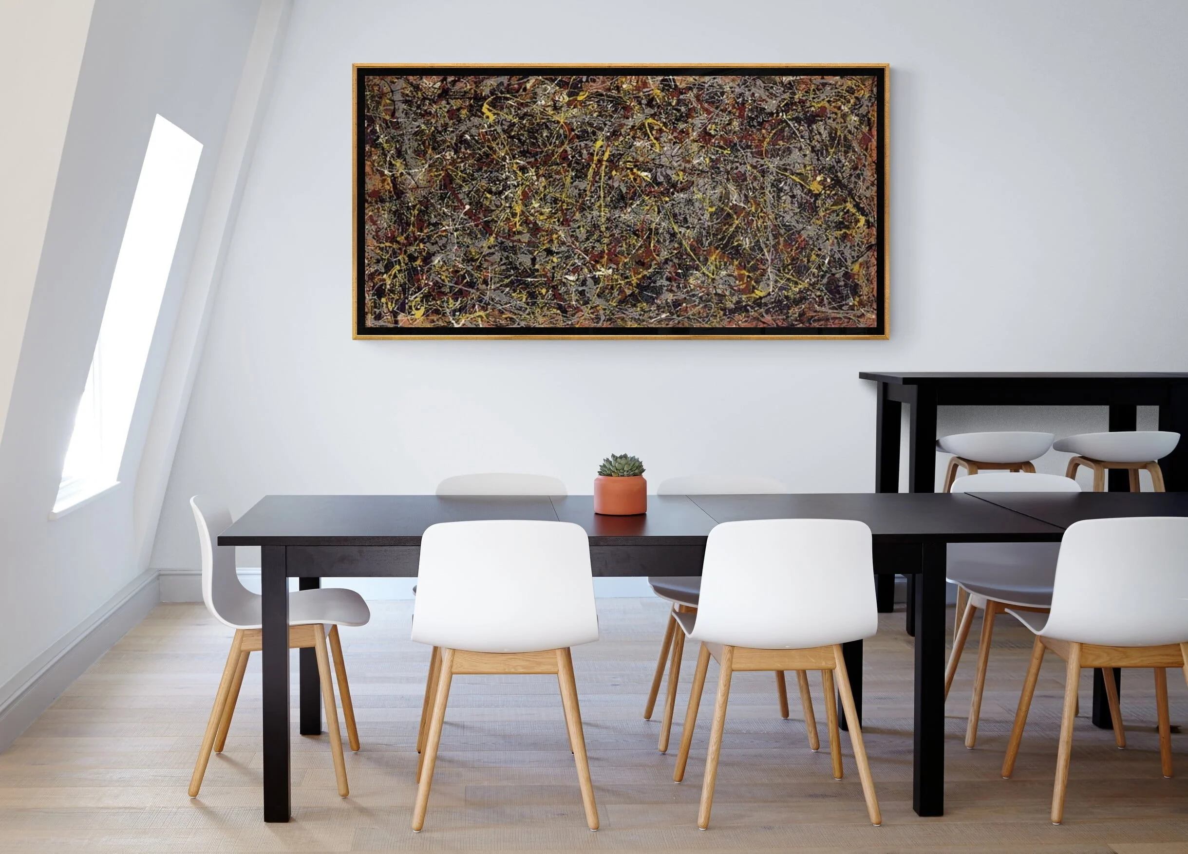 Jackson Pollock - no-5 - slika na platnu - ročno naslikana reprodukcija stenske slike Jackson Pollock - no-5 - slika na platnu - ročno naslikana reprodukcija stenske slike