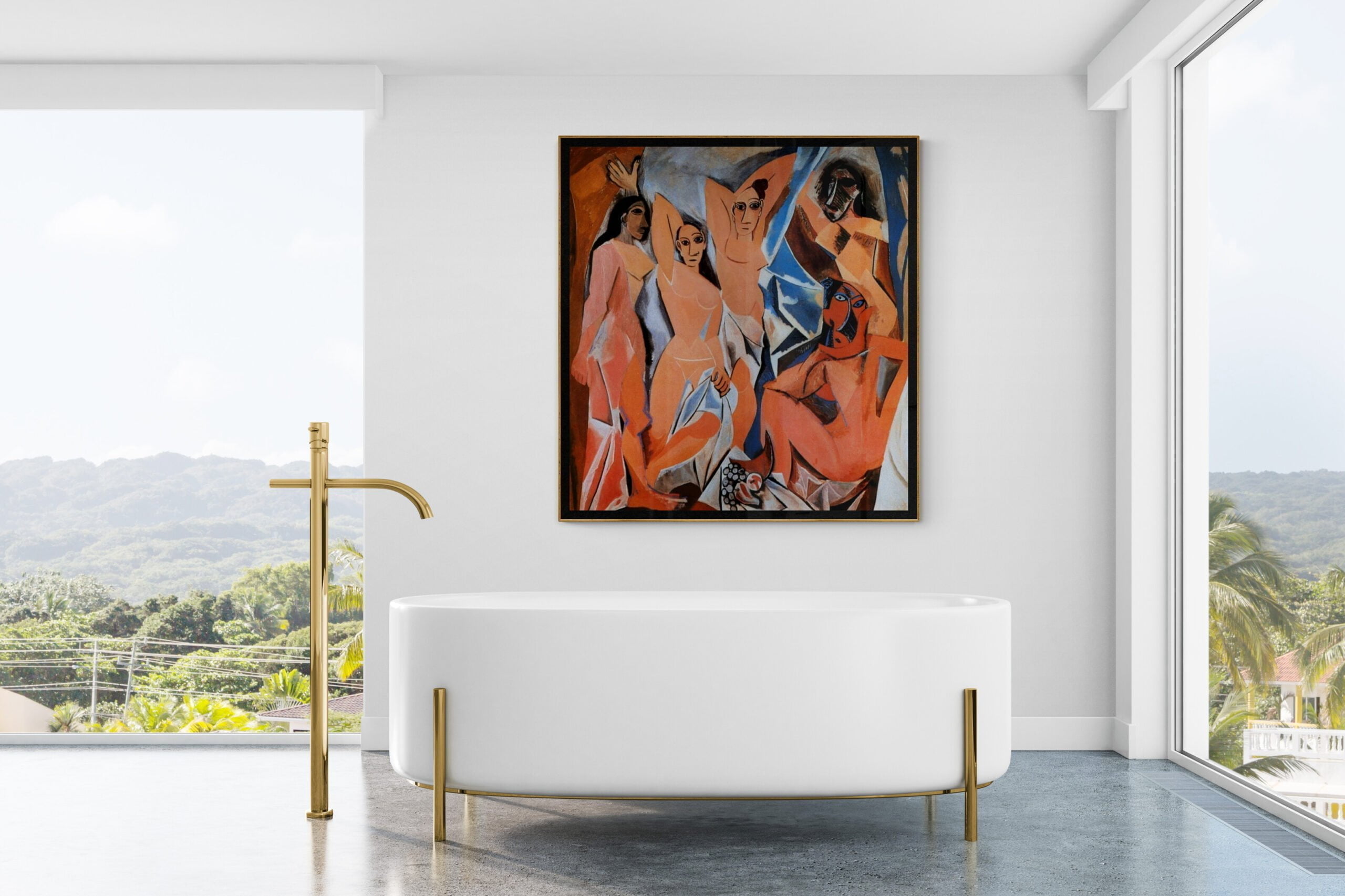 Pablo Picasso - Les Demoiselles d'Avignon - Die Frauen von Avignon, Gemälde, Leinwandbilder