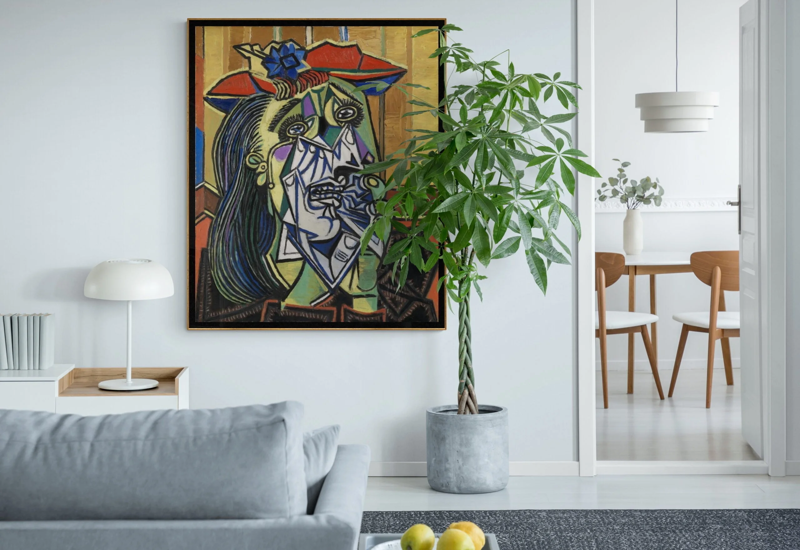 Pablo Picasso – Weeping Woman - študija umetniške stenske slike na platnu Pablo Picasso – Weeping Woman - študija umetniške stenske slike na platnu