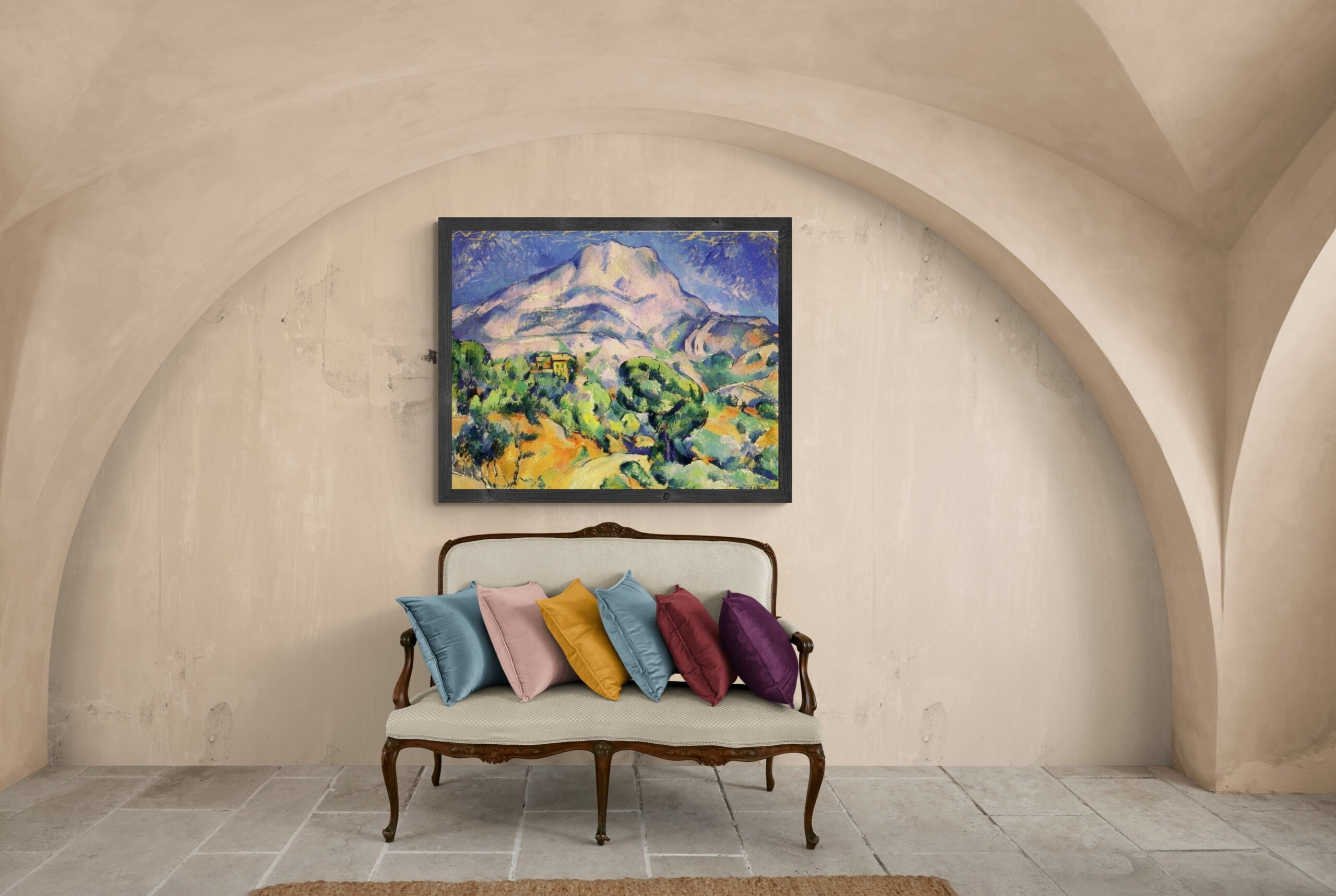 Paul Cezanne - Road Before the Mountains, Sainte-Victoire - Straße vor den Bergen, Sainte-Victoire, Gemälde, Leinwandbilder