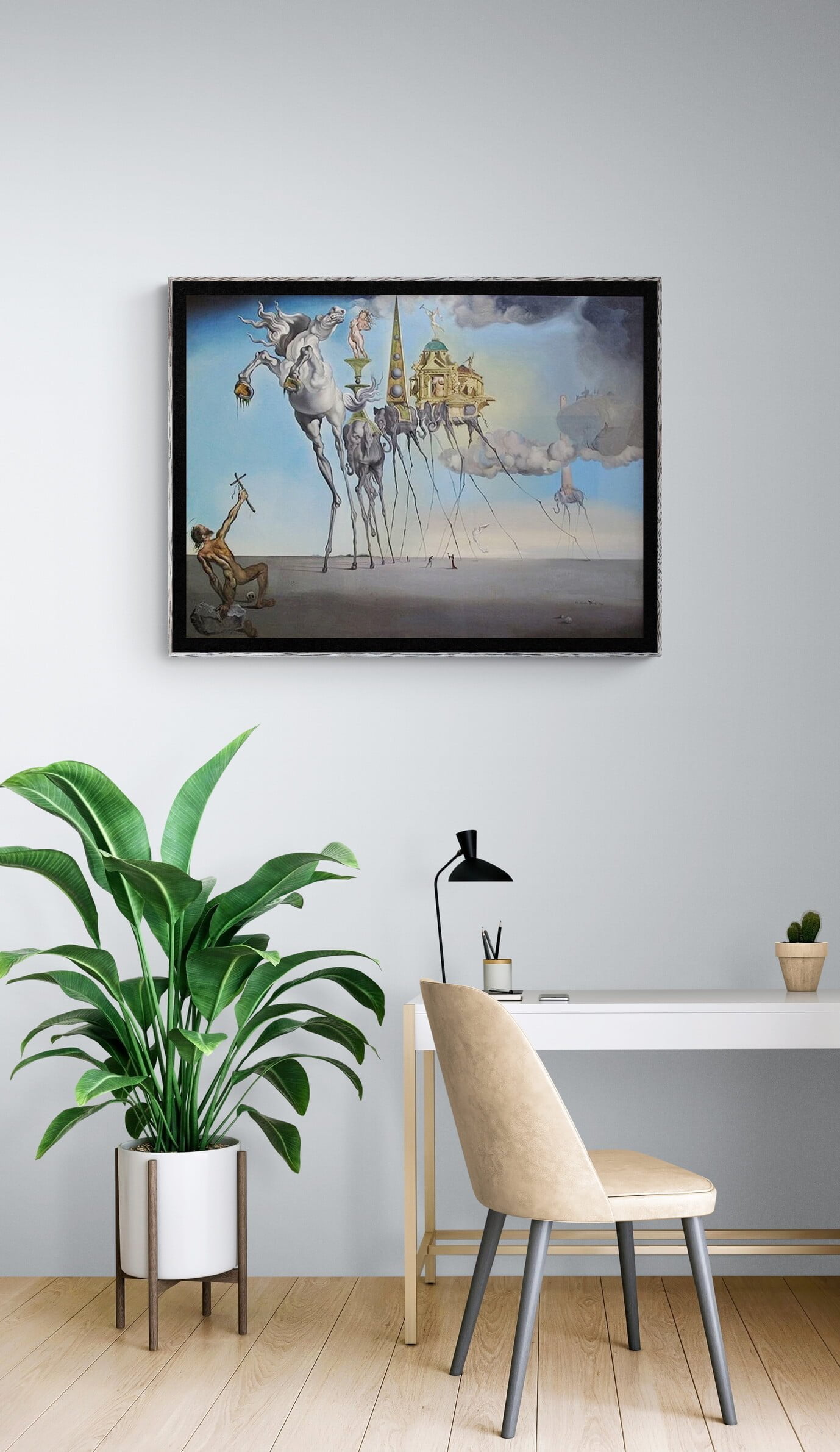 Salvador Dali - Temptation of St. Anthony - Die Versuchung des heiligen Antonius, Gemälde, Leinwandbilder