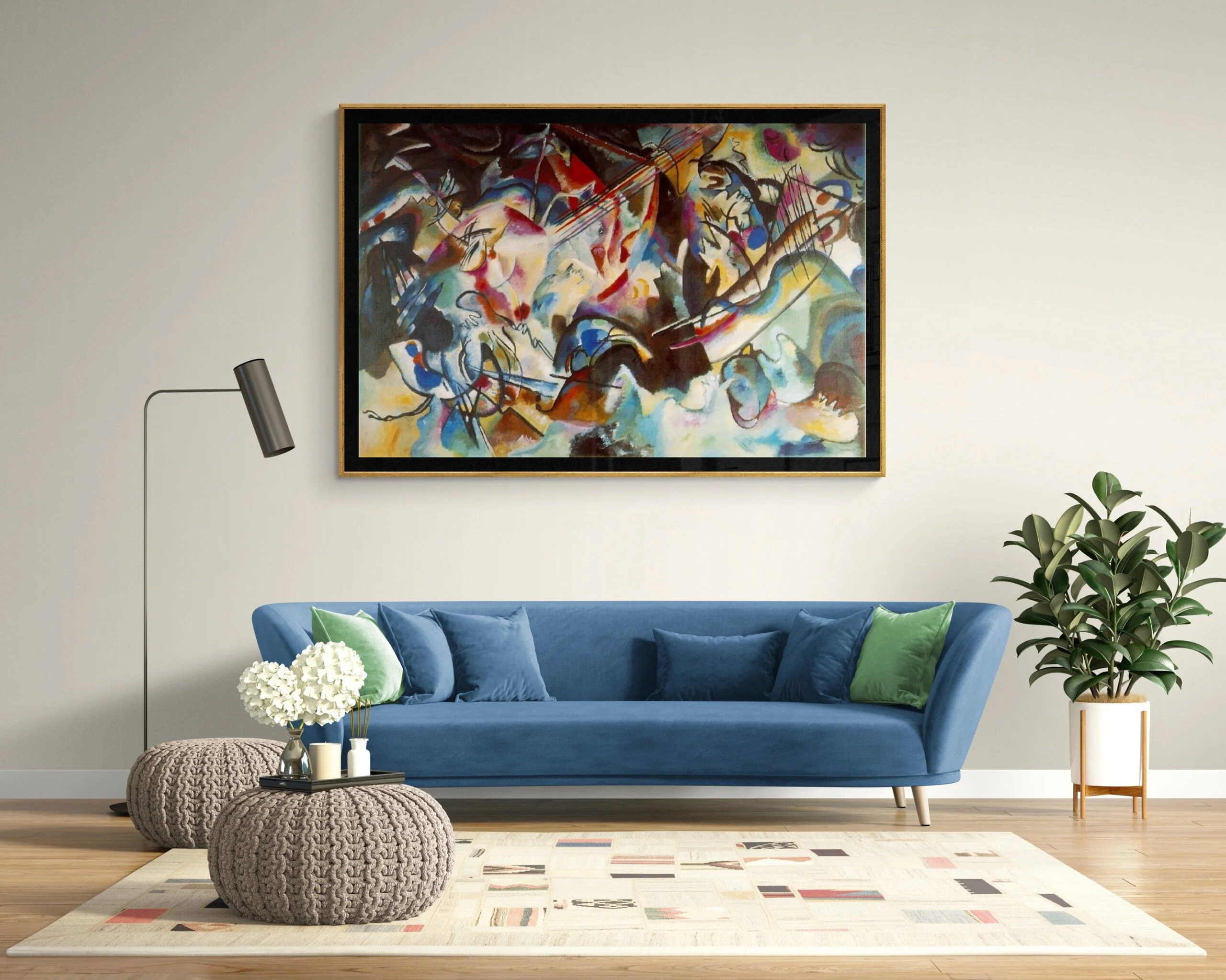 Vasiliy Kandinsky - Composizione VI - quadro su tela - riproduzione dipinta a mano - quadri moderni su tela Vasiliy Kandinsky - Composizione VI - quadro su tela - riproduzione dipinta a mano - quadri moderni su tela