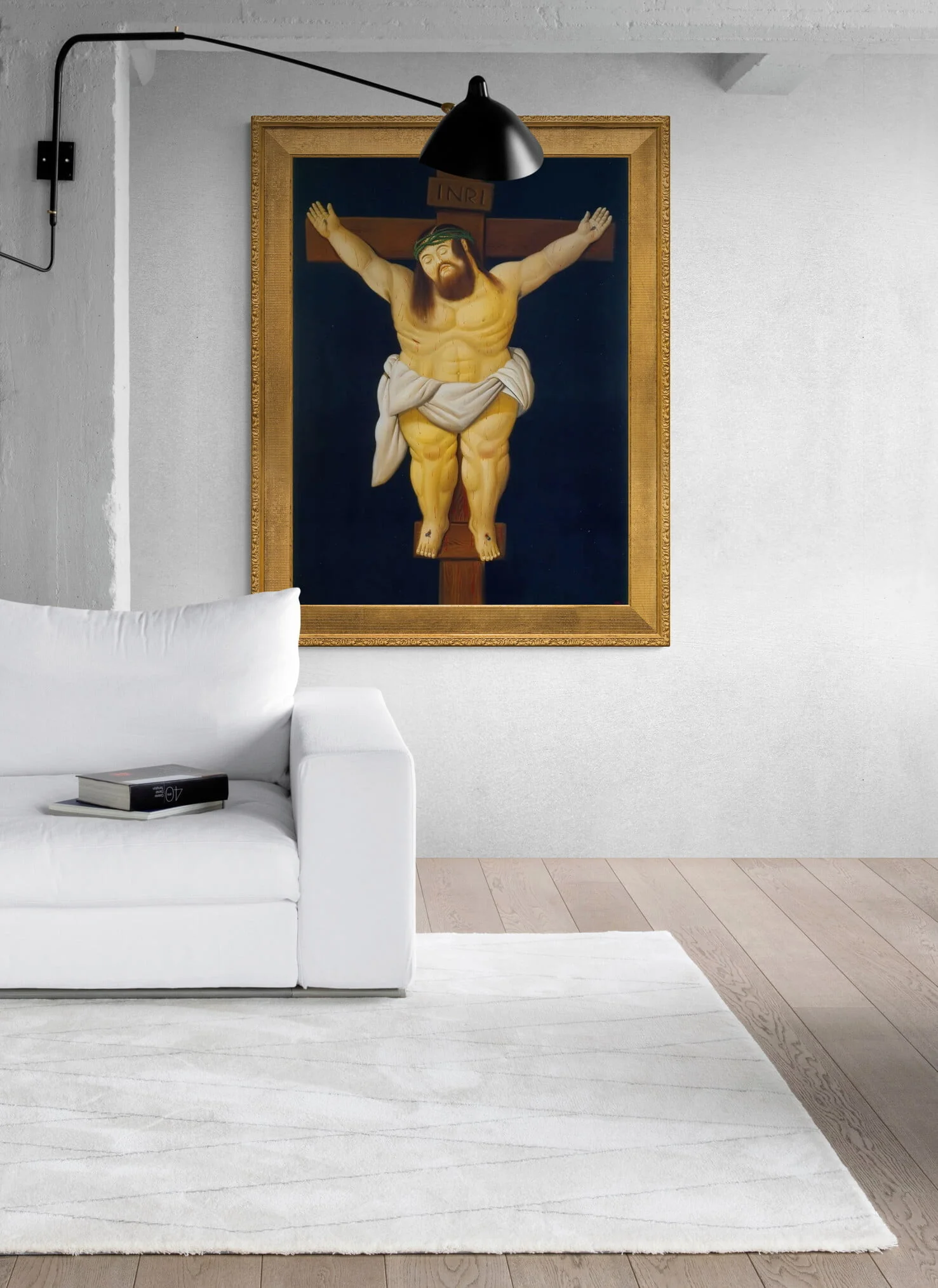 Fernando Botero - Christ - Jezus - reprodukcije slike - umetniska stenska slika na platnu Fernando Botero - Christ - Jezus - reprodukcije slike - umetniska stenska slika na platnu