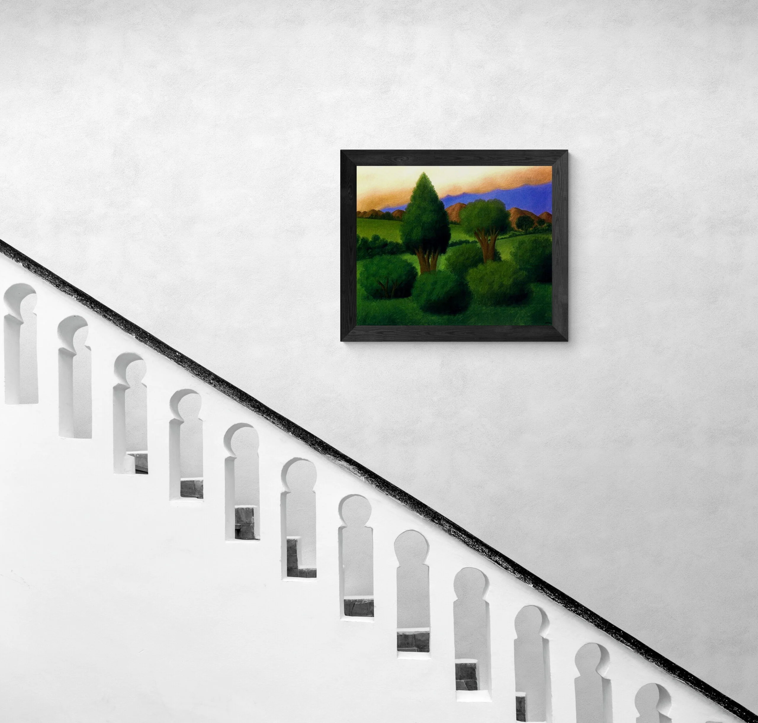 Fernando Botero - Landscape - reprodukcije slike - umetniska stenska slika na platnu Fernando Botero - Landscape - reprodukcije slike - umetniska stenska slika na platnu