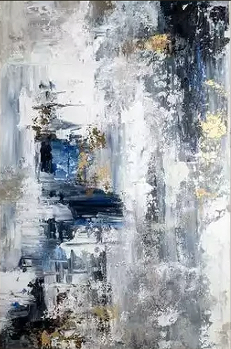 Modern artistic canvas wall painting - Storm