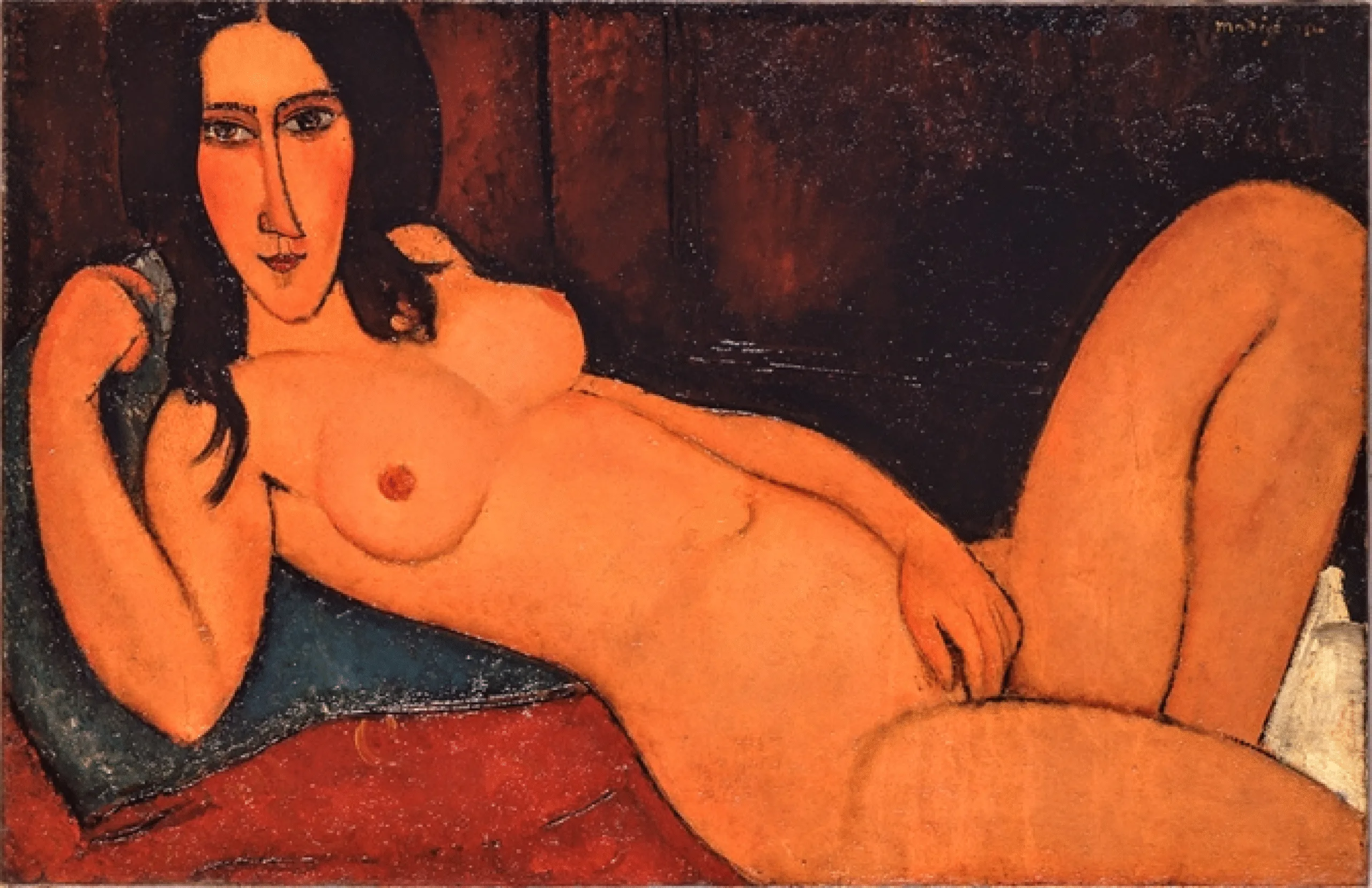Amedeo Modigliani - Nude with Loose Hair