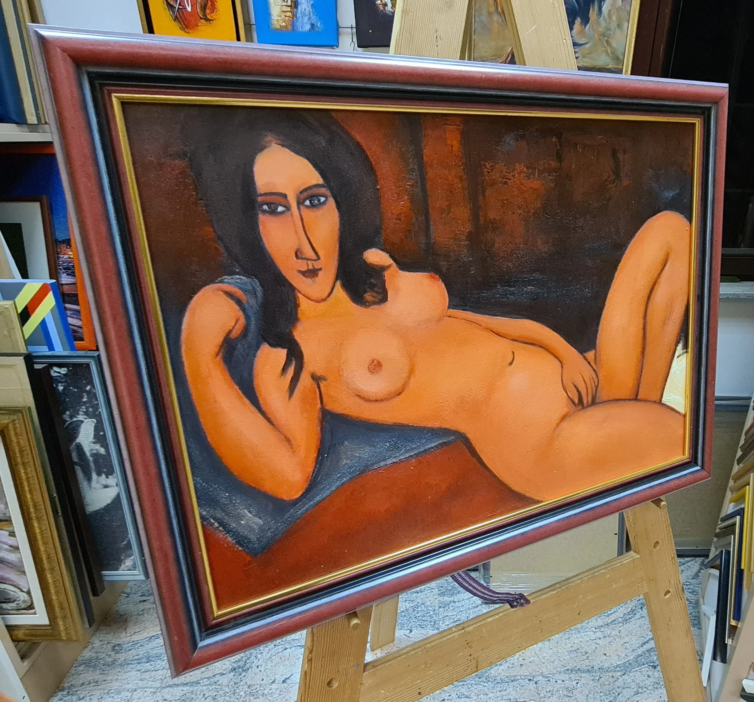 Amedeo Modigliani - Nude with Loose Hair Amedeo Modigliani - Nude with Loose Hair