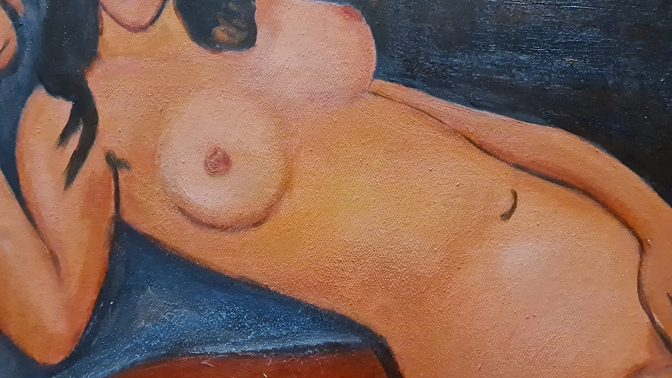 Amedeo Modigliani - Nude with Loose Hair Amedeo Modigliani - Nude with Loose Hair