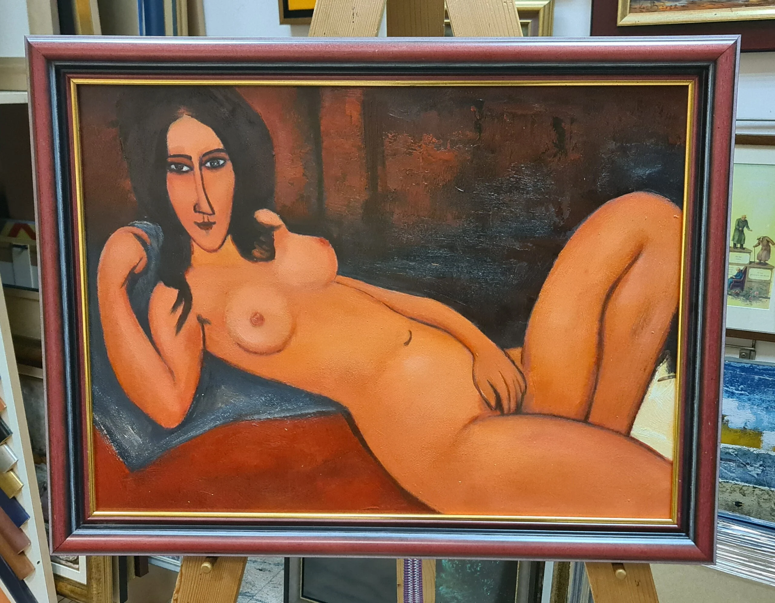 Amedeo Modigliani - Nude with Loose Hair Amedeo Modigliani - Nude with Loose Hair