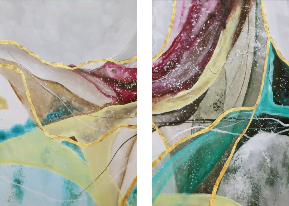 Abstrakte Kunst Gemälde D24