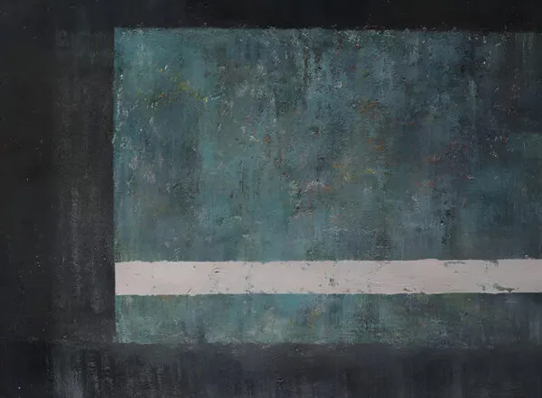 Decorative painting - Green Horizon - hand-painted oil painting reproduction - oil on canvas