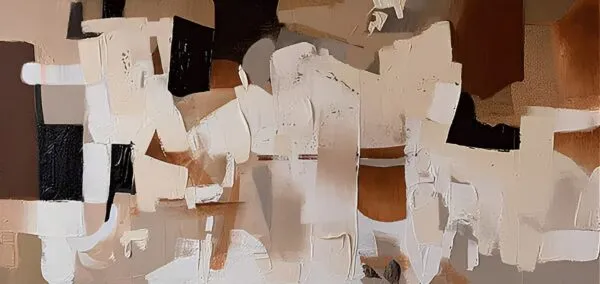 Kunstgemälde - Textur und Bewegung - Kunstgemälde auf Leinwand - handgemaltes Gemälde