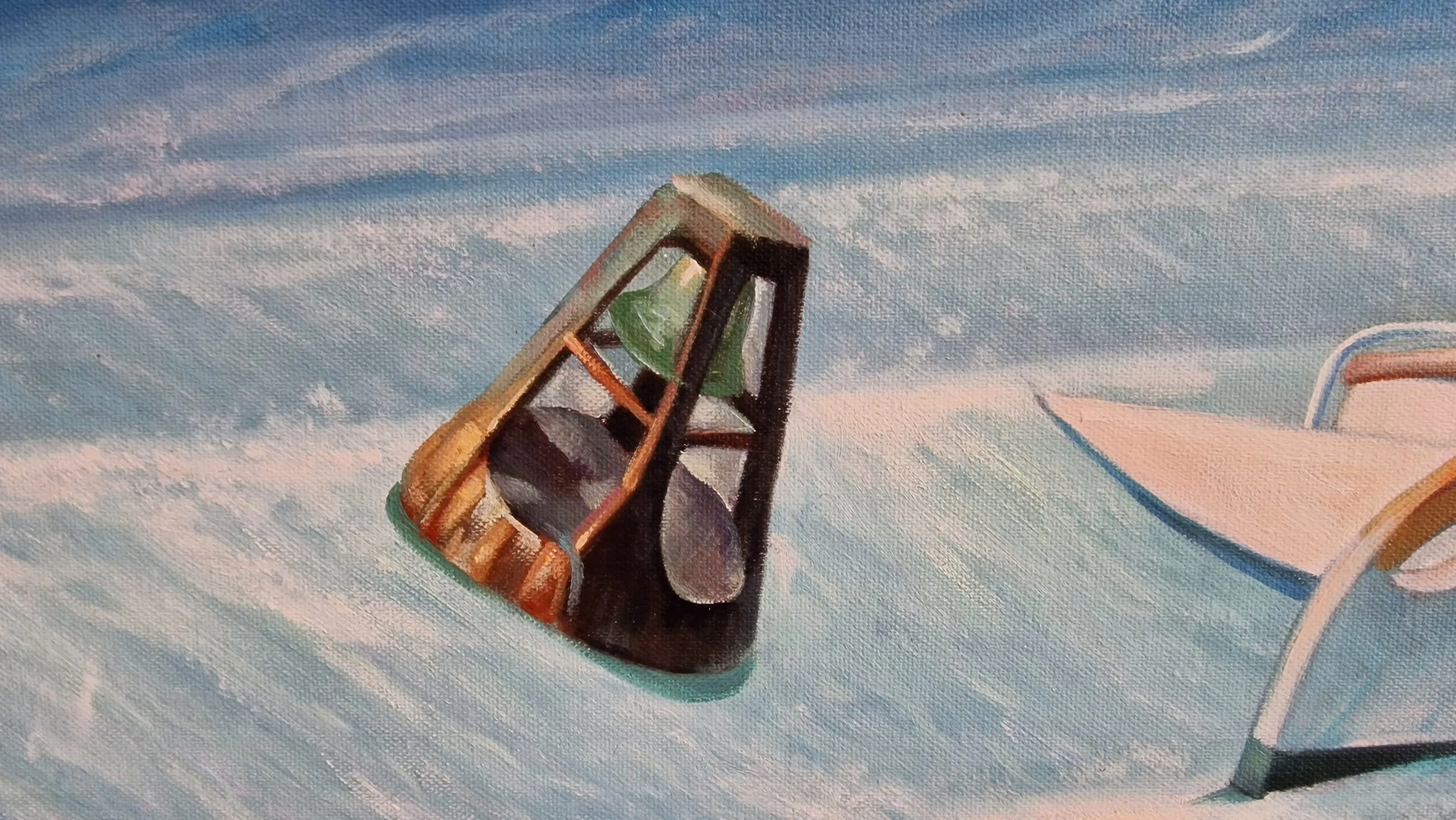 Edward Hopper - Hullámzás - művészi festmény vásznon - kézzel festett reprodukció