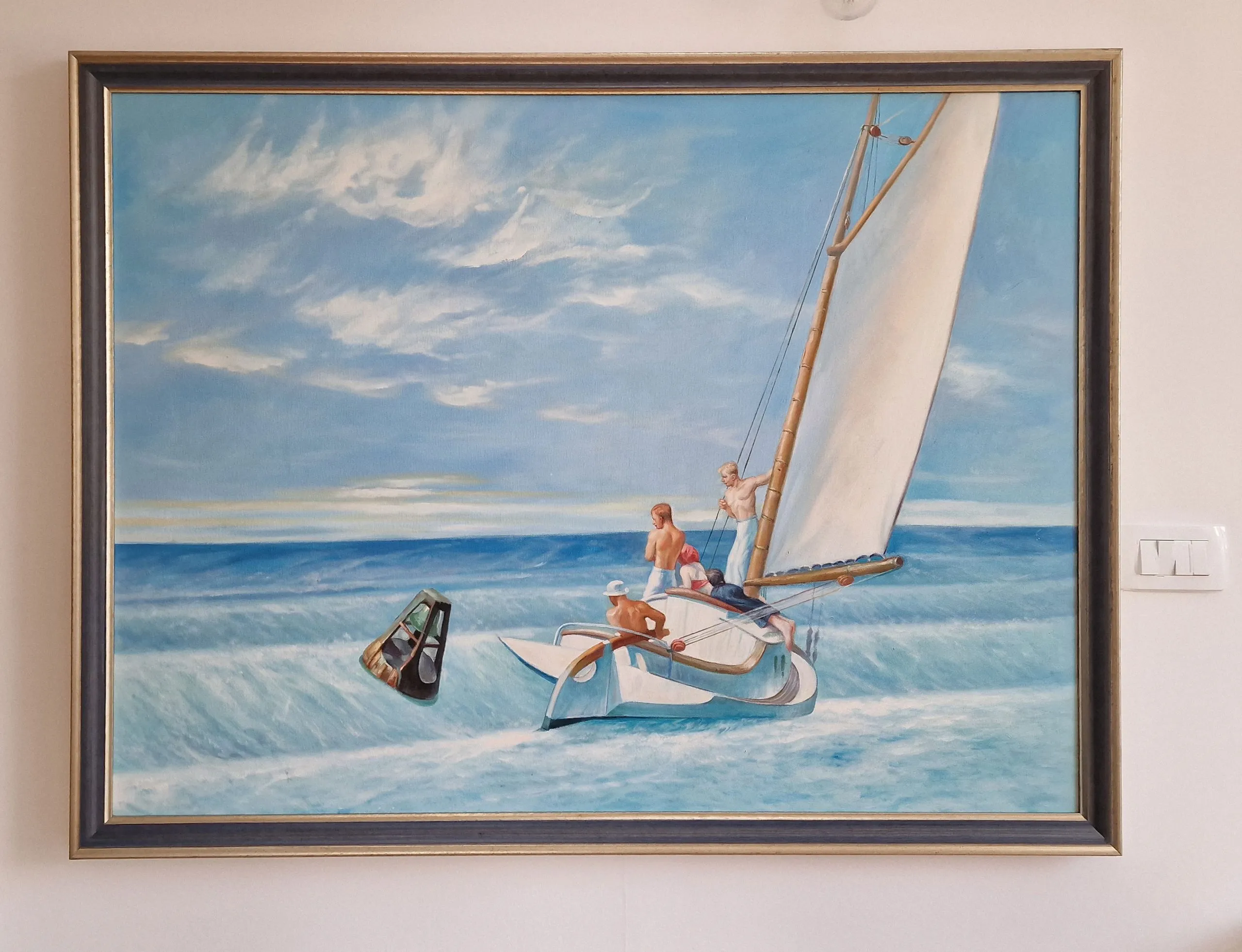 Edward Hopper - Risacca - quadro dipinto a mano - olio su tela