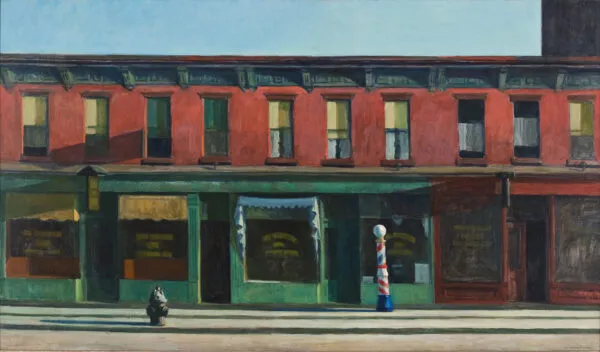 Edward Hopper - Früher Sonntagmorgen - Kunstgemälde für das Wohnzimmer - Gemälde auf Leinwand als Reproduktion