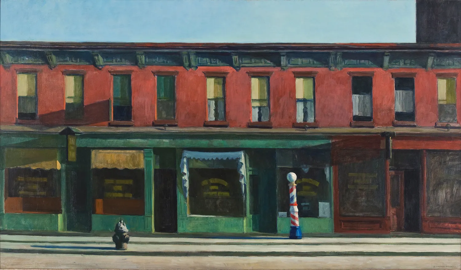 Edward Hopper - Prima mattina domenicale - quadro su tela dipinto a mano per il soggiorno - riproduzione