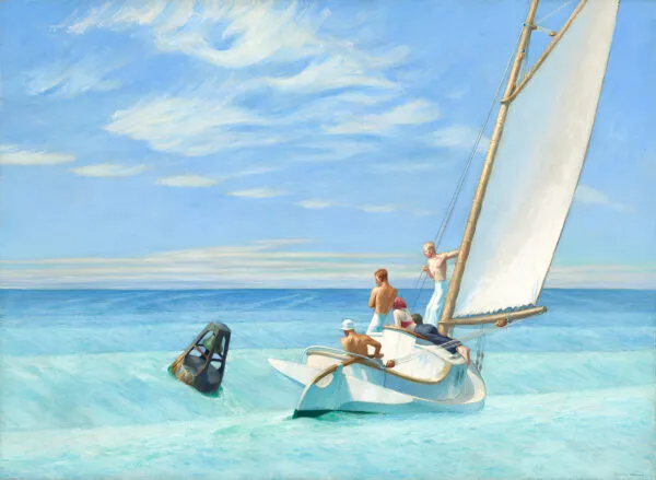 Edward Hopper - Morski val - umetniška slika za dnevno sobo - reprodukcija na platnu