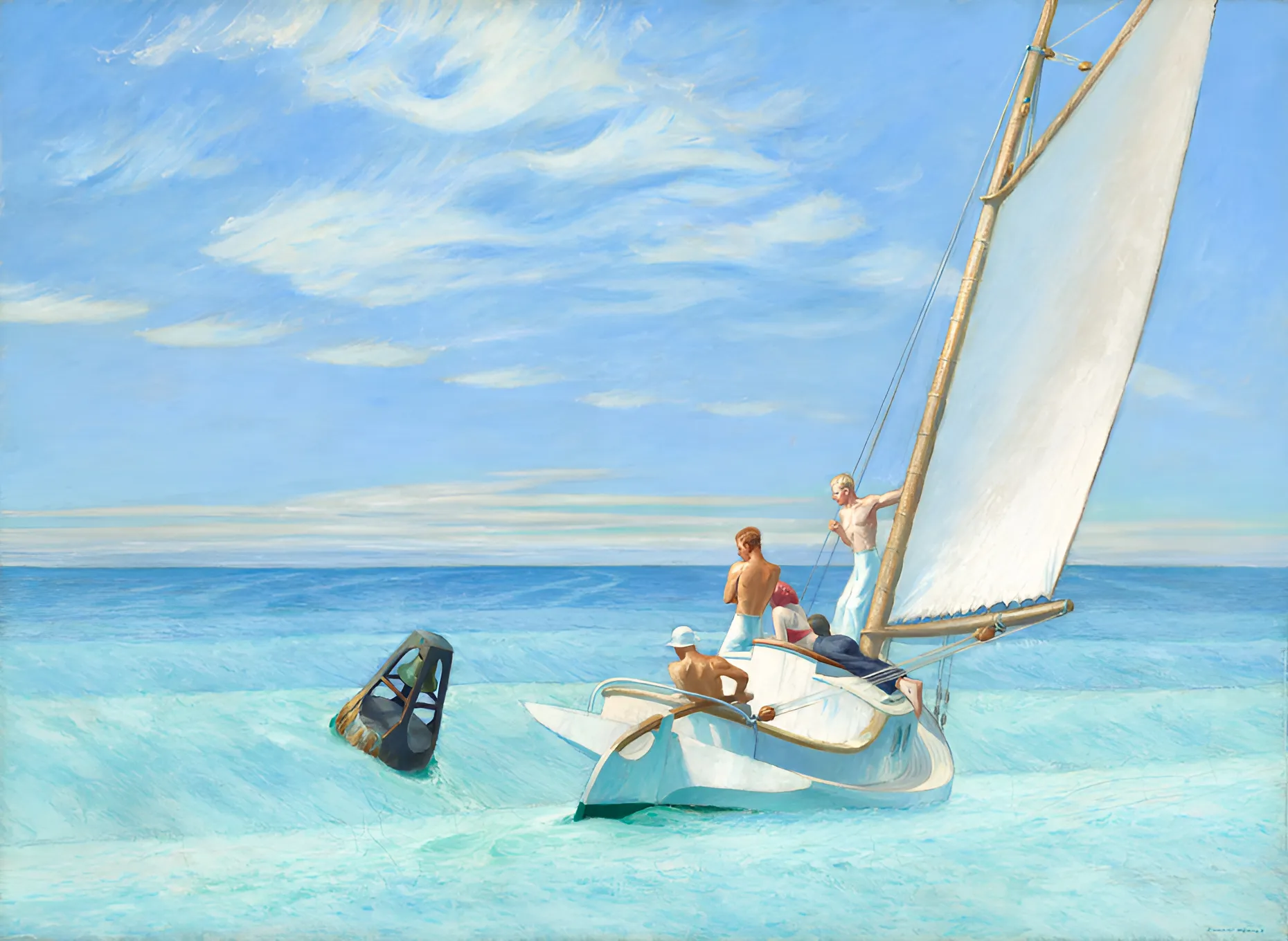 Edward Hopper - Risacca - quadro su tela dipinto a mano per il soggiorno - riproduzione