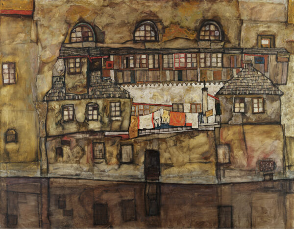 Egon Schiele House Wall on the River