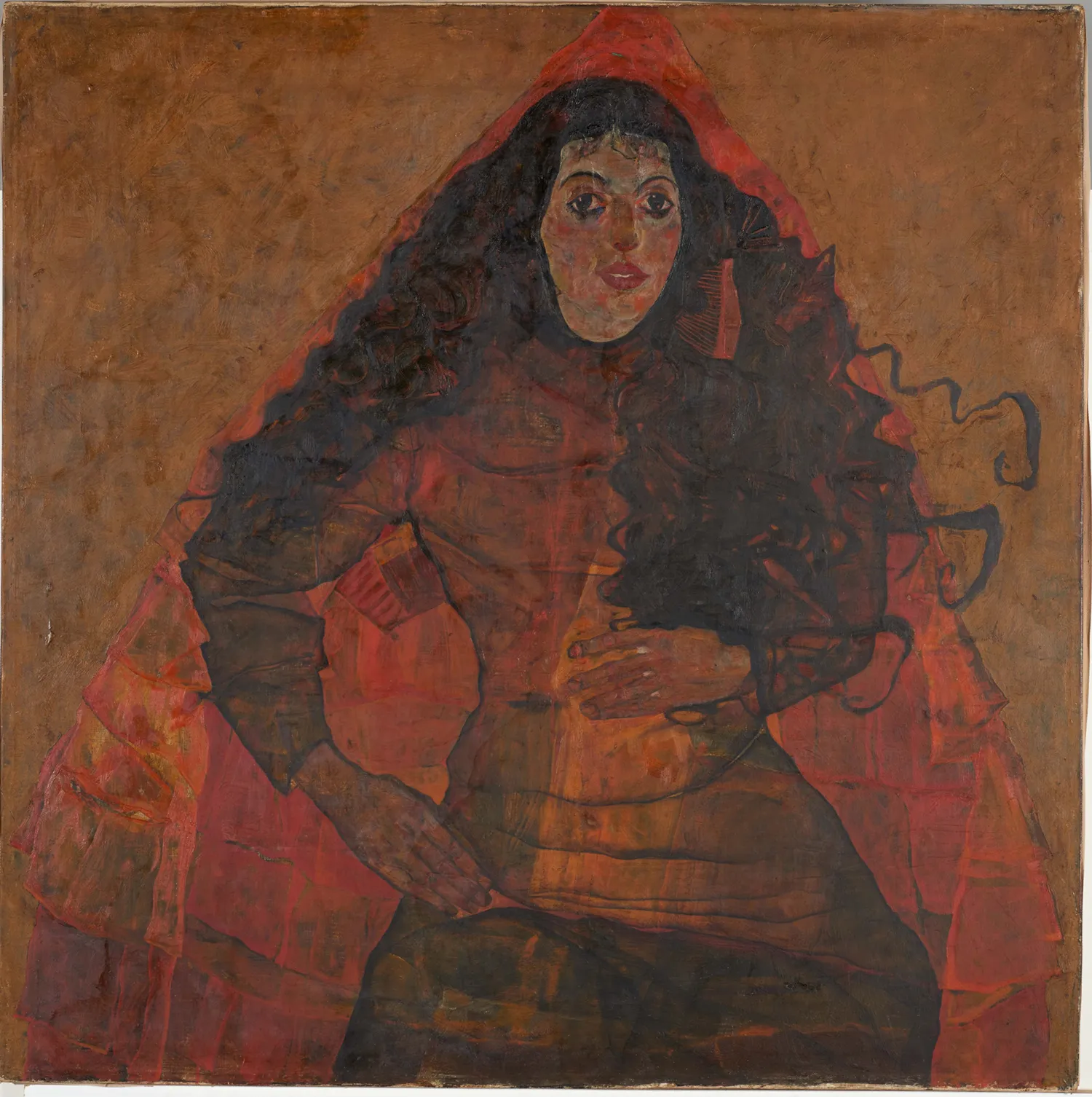 Egon Schiele - Trude Engel - riproduzione dipinta a mano - quadro su tela dipinto a mano
