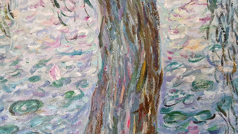 Claude Monet – The Water Lilies – Clear Morning with Willows Claude Monet – The Water Lilies – Clear Morning with Willows