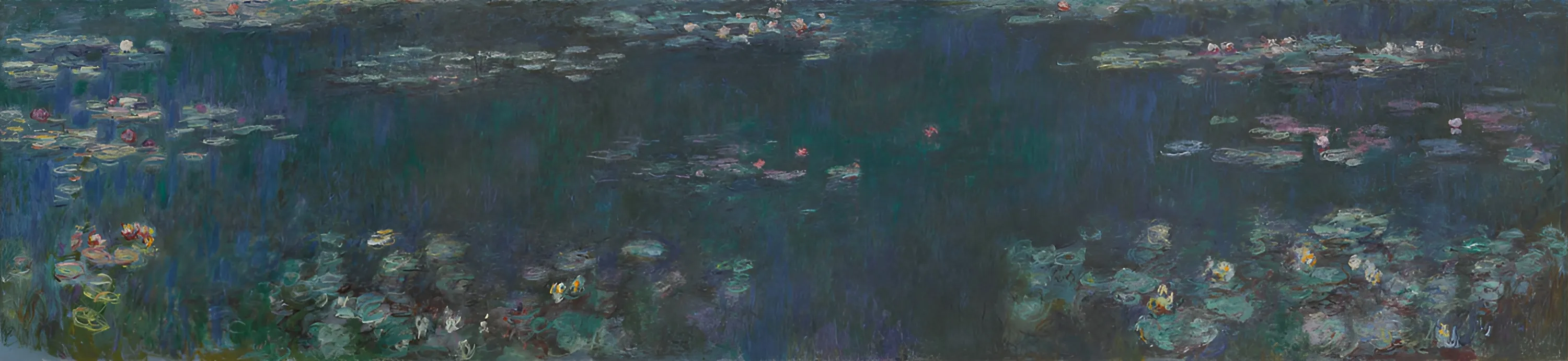 Claude Monet - The Water Lilies - Green Reflections - oil painting reproduction on canvas - hand-painted