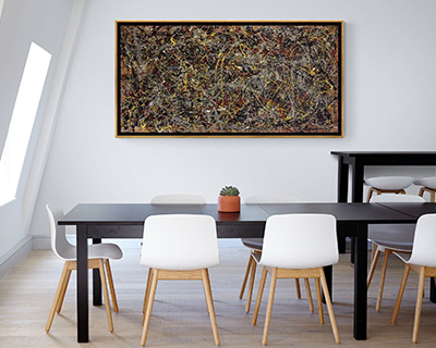 Jackson Pollock - no-5 - slika na platnu - ročno naslikana reprodukcija stenske slike