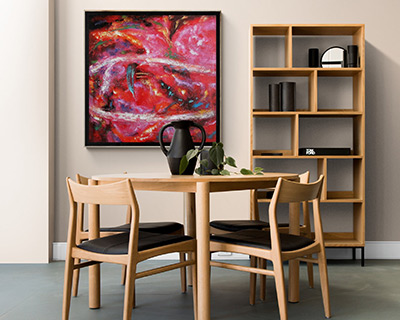 energijske umetniske stenske slike na platnu