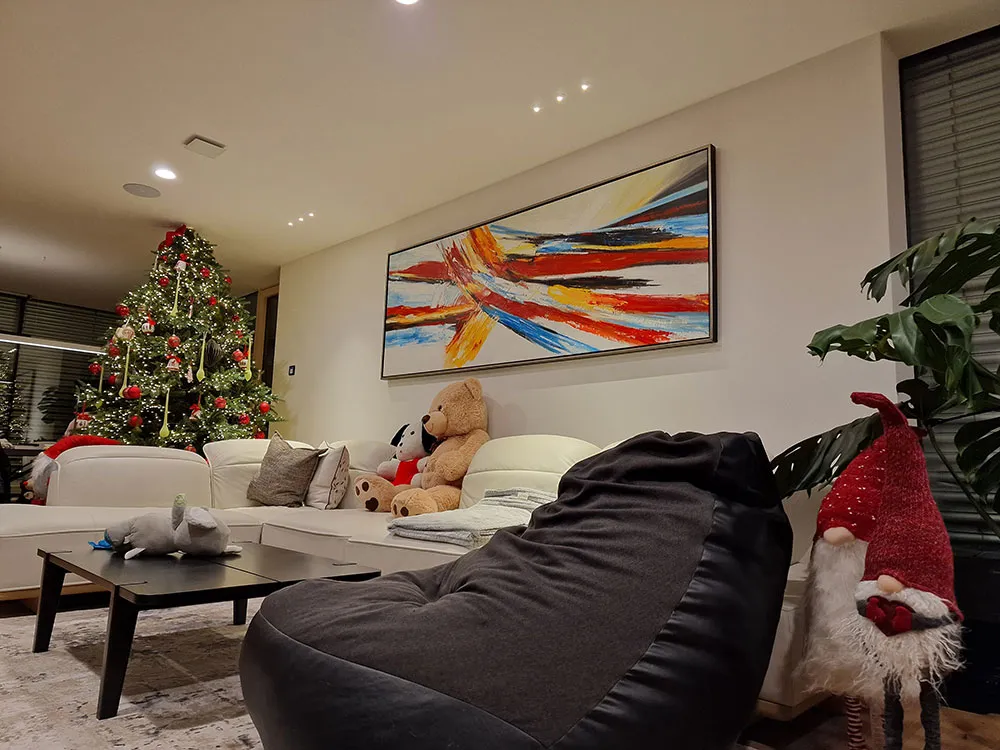 Art for wall - E367 Modern painting - Colour Diagonals - oil painting reproduction for the living room - on canvas