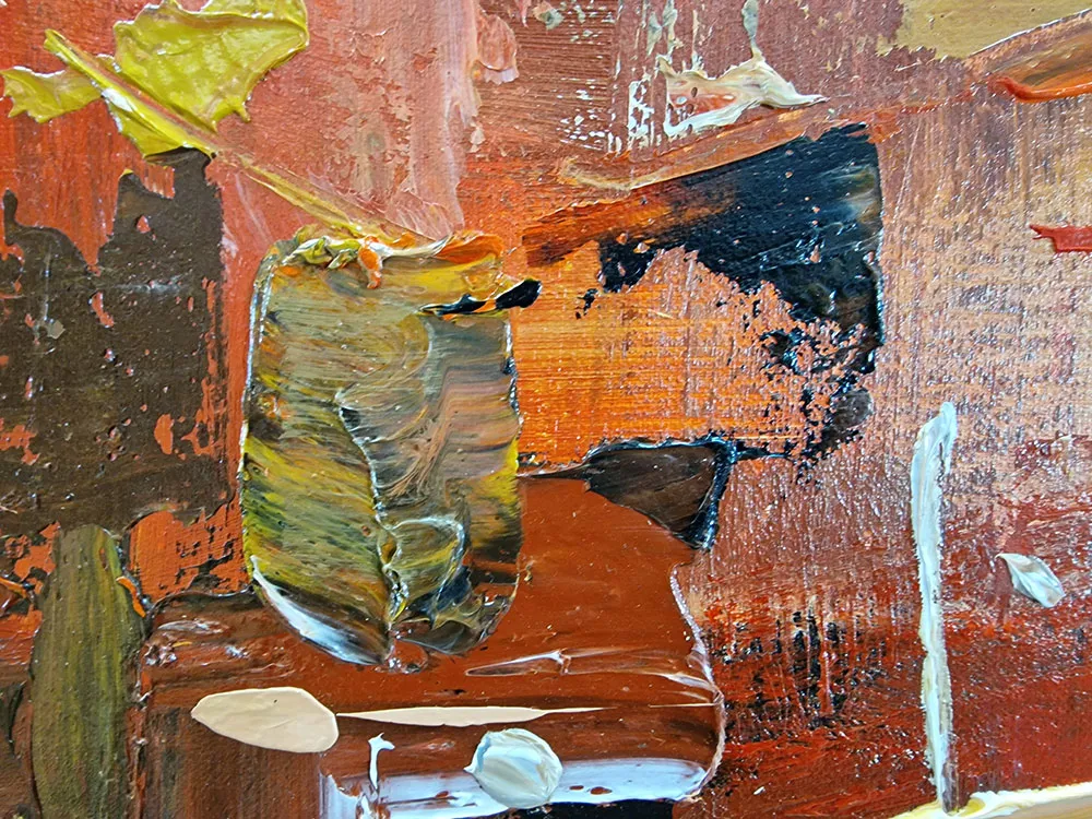 Decorative painting - Warm Tones - oil painting reproduction on canvas - hand-painted
