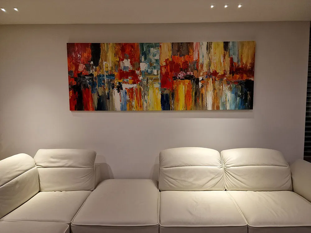 Abstract painting - Red Energy - oil painting reproduction on canvas - hand-painted