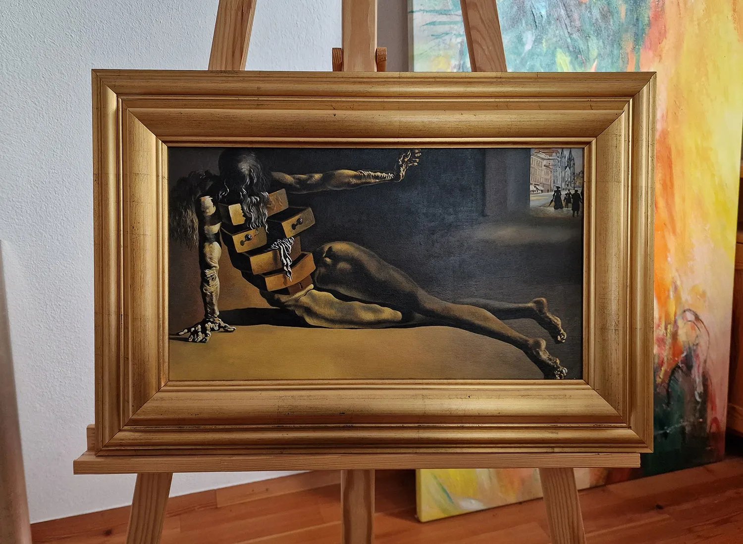 Salvador Dalí - Il mobile antropomorfo - quadro su tela dipinto a mano - riproduzione