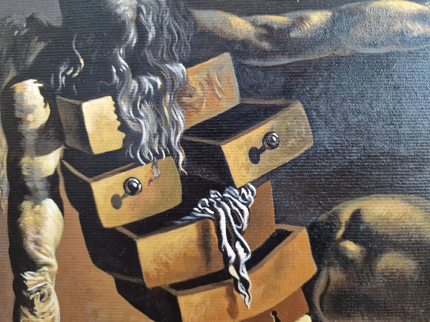 Salvador Dalí - Der anthropomorphe Schrank - Kunstgemälde für das Wohnzimmer - Gemälde auf Leinwand als Reproduktion