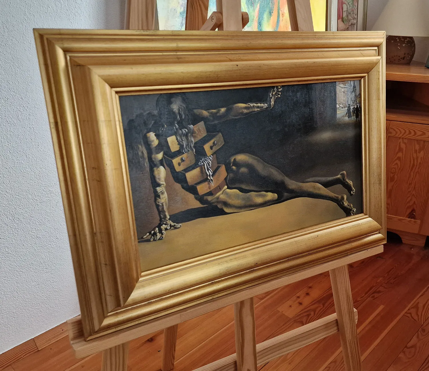 Salvador Dalí - Der anthropomorphe Schrank - handgemaltes Gemälde - Öl auf Leinwand