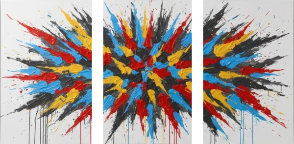 Mehrteilige Gemälde - W410