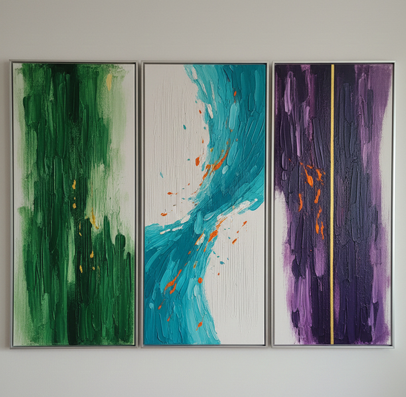 Mehrteilige Gemälde - W405