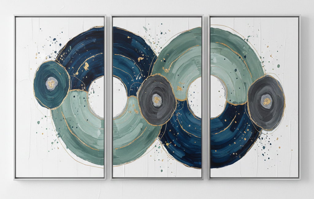 Mehrteilige Gemälde - W407